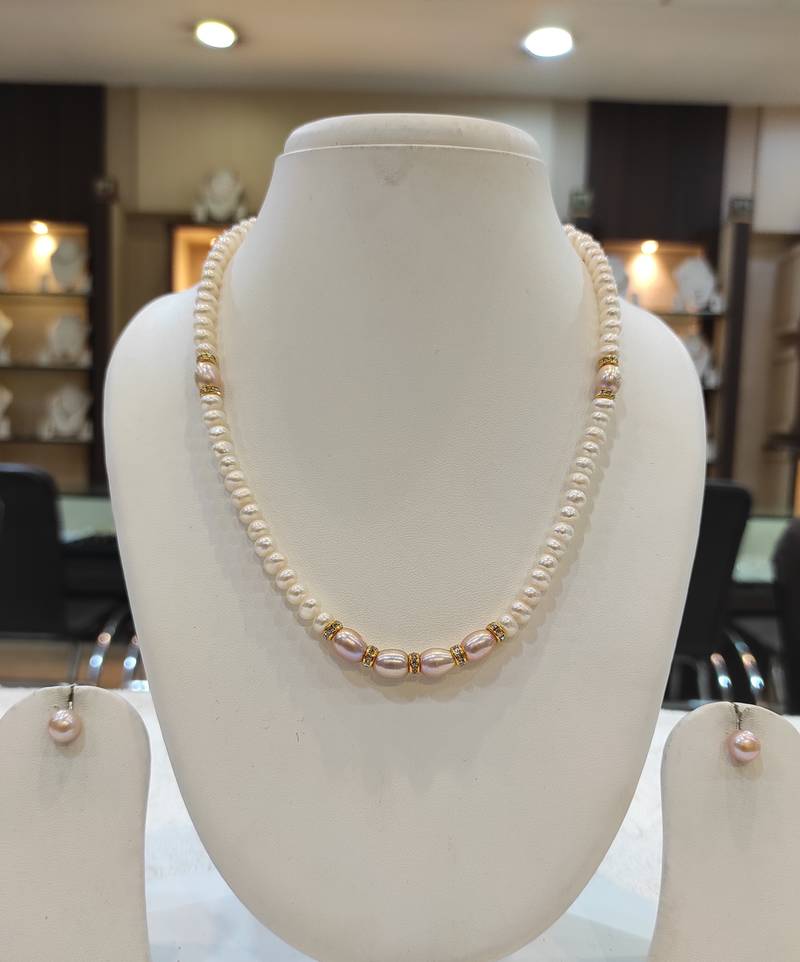 Multicolor pearl necklace-sets