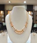 Pink pearl necklace-sets