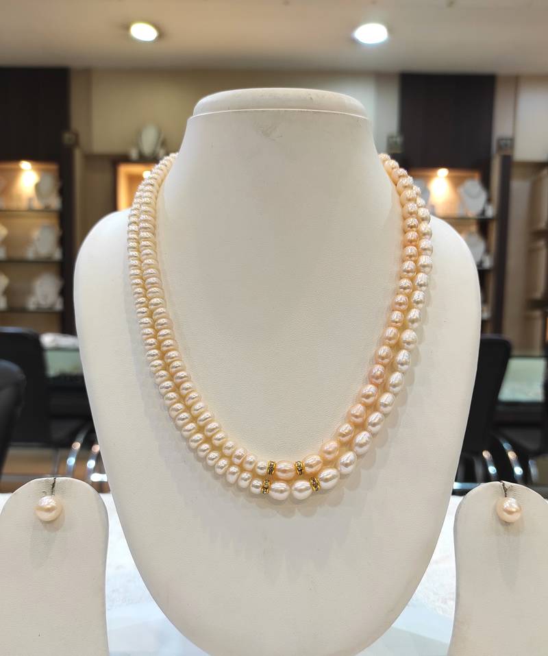 Multicolor pearl necklace-sets