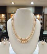 Pink pearl necklace-sets
