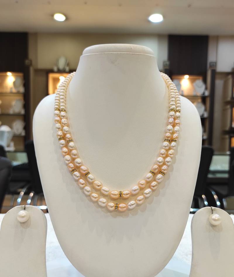 Multicolor pearl necklace-sets