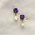 White pearl earrings