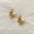 White pearl earrings