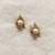 White pearl earrings