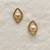 White pearl earrings