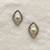 White pearl earrings