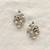 White pearl earrings