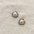 White pearl earrings