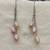White pearl earrings