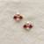 White pearl earrings