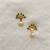 Green pearl earrings