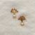 White pearl earrings