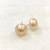 White pearl earrings