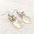 White pearl earrings