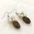 White pearl earrings