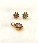 Multicolor diamond pendants