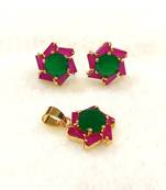 Multicolor diamond pendants