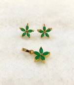 Green diamond pendants