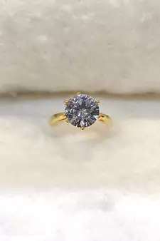 White diamond rings