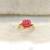 Pink coral rings