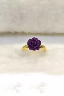 Purple coral rings