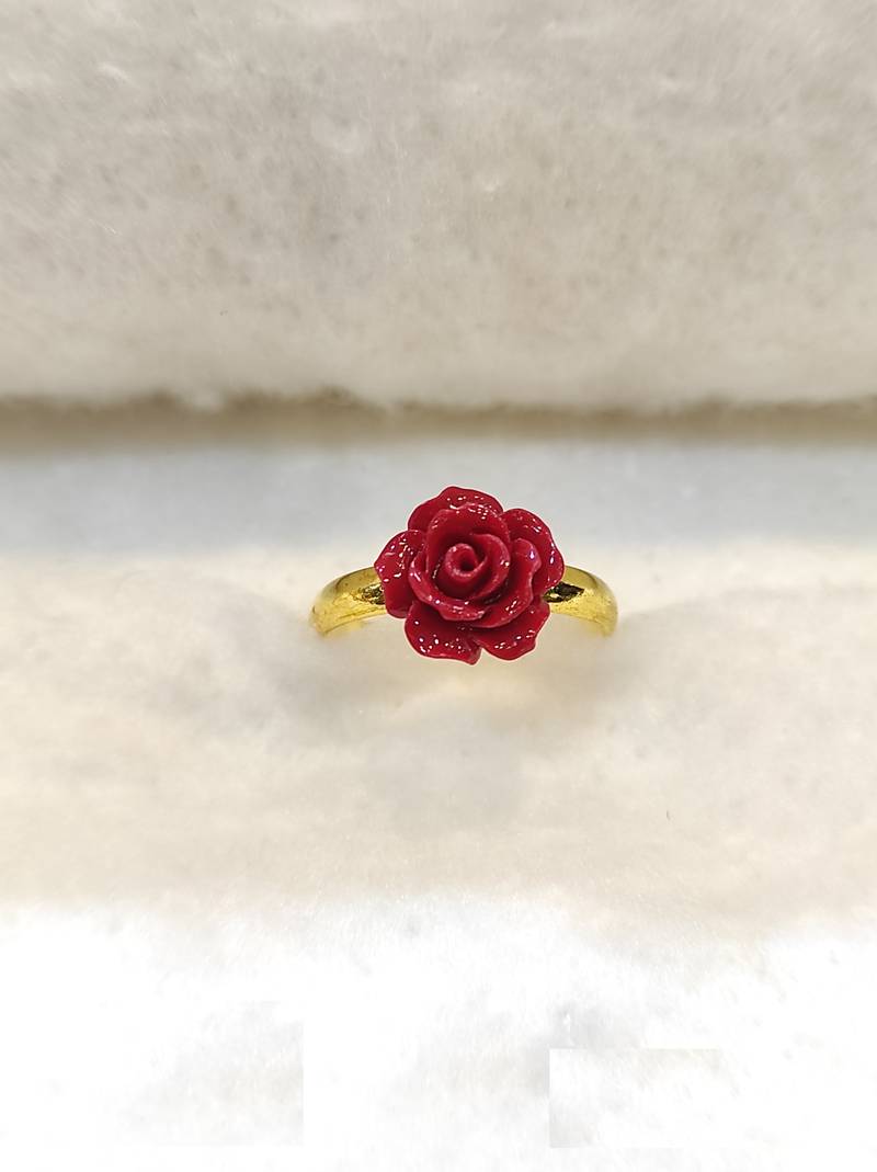 Red coral rings