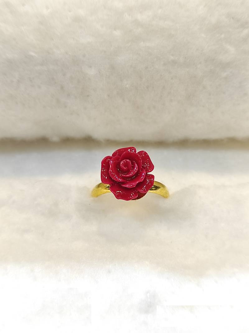Red coral rings