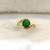 Green diamond rings