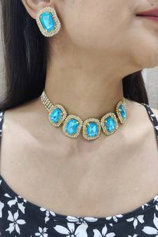 Turquoise Choker Set