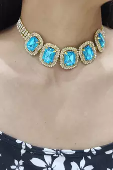 Turquoise Choker Set