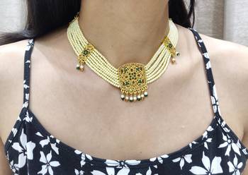 Green Jadau Necklace Set 2