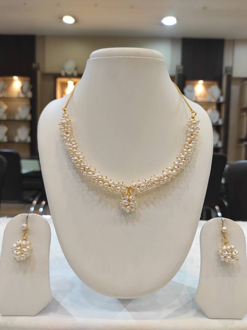 White pearl necklacesets Magan Pearls and Jewels (Since 1971) New 3991657