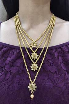 Golden Layered Necklace (Only)