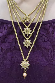 Golden Layered Necklace (Only)