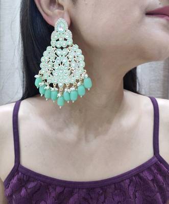 Mint Green Earrings 1