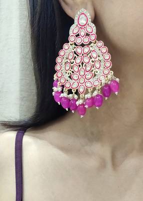 Hot Pink Earrings 2