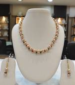 Multicolor pearl necklace-sets