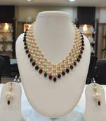 Multicolor pearl necklace-sets