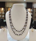 Blue pearl necklace-sets