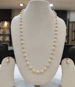 White pearl necklace-sets