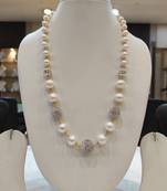 White pearl necklace-sets