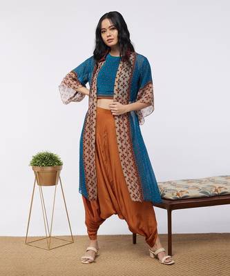 Elements Printed Co-Ord Set With Jacket 1