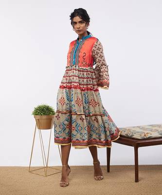 Elements Printed Tiered Dress 1