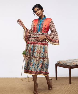 Elements Printed Tiered Dress 2