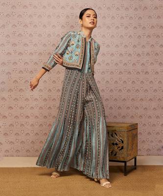 Sarouk Printed Jumpsuit With Jacket 4