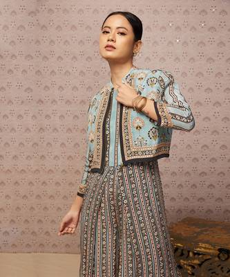 Sarouk Printed Jumpsuit With Jacket 5