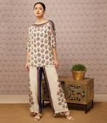 Sarouk Printed Embroidered Co-Ord Set