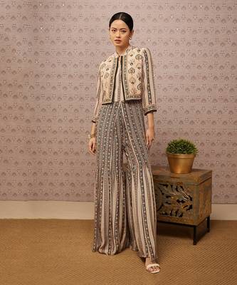 Sarouk Printed Jumpsuit With Jacket 2