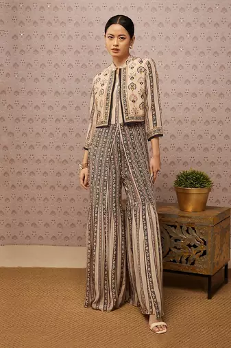 Sarouk Printed Jumpsuit With Jacket