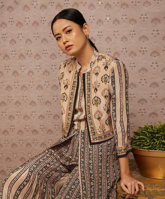 Sarouk Printed Jumpsuit With Jacket 4